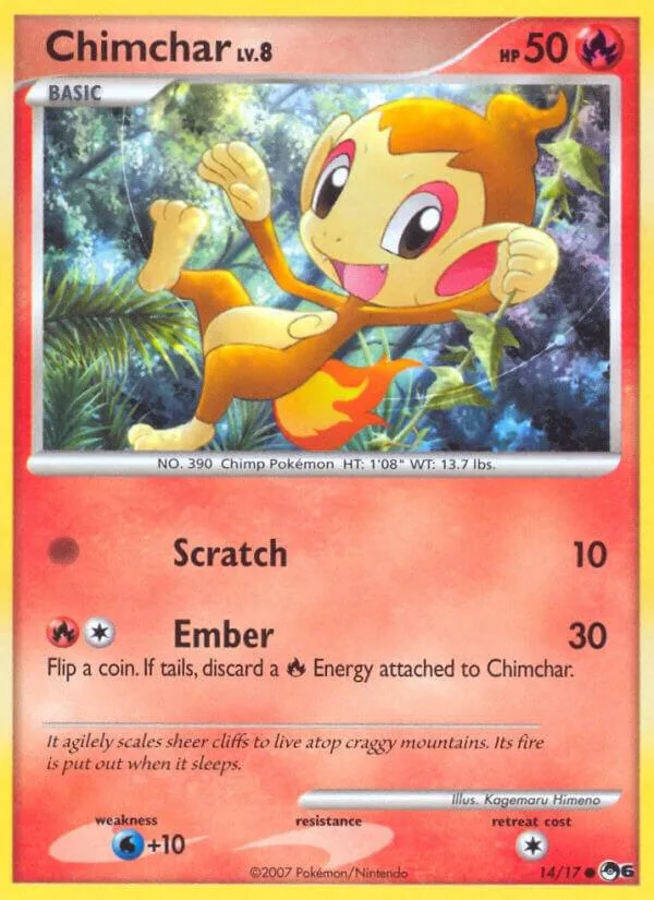 Chimchar card front