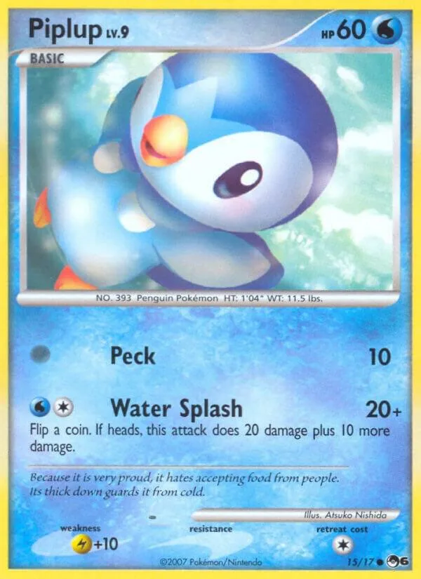 Piplup card front