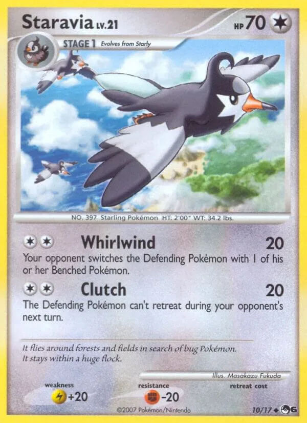 Staravia card front