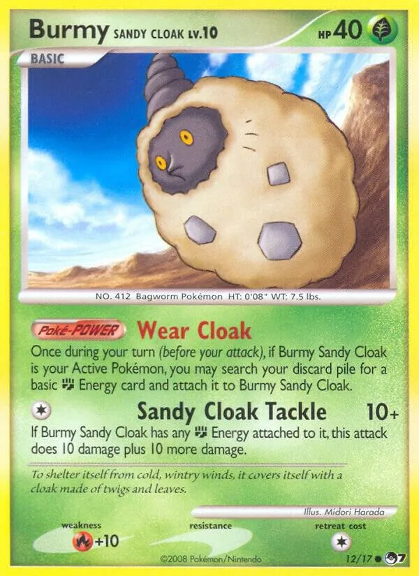 Burmy Sandy Cloak card front