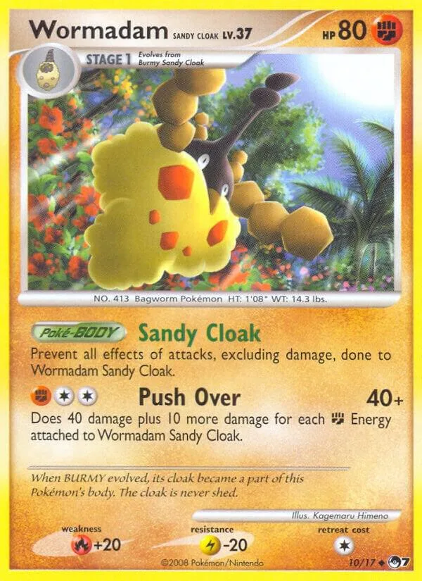 Wormadam Sandy Cloak card front