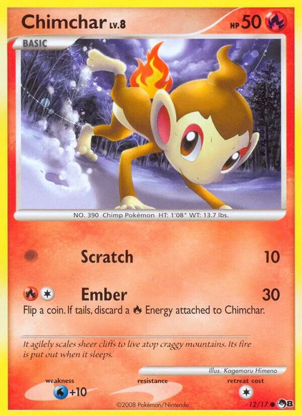 Chimchar card front