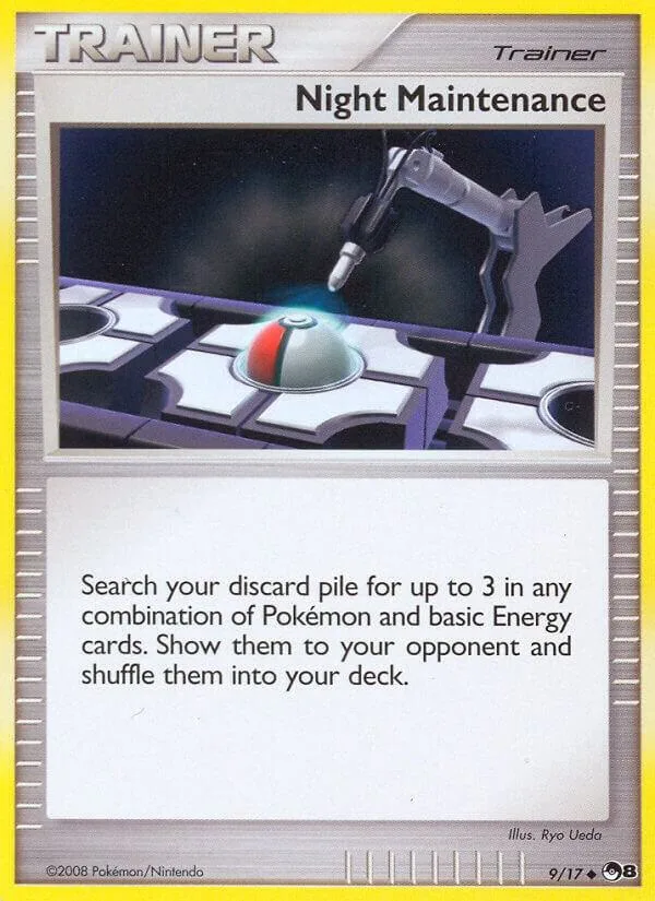 Night Maintenance card front