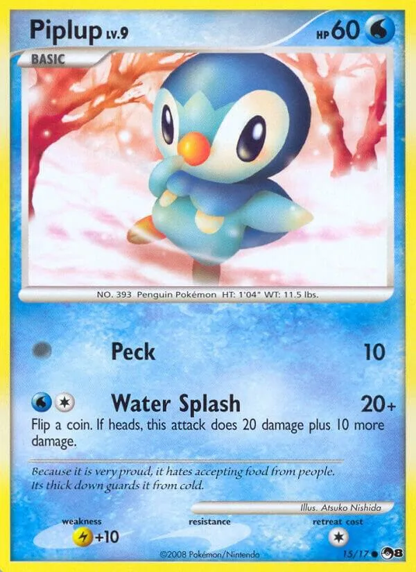 Piplup card front