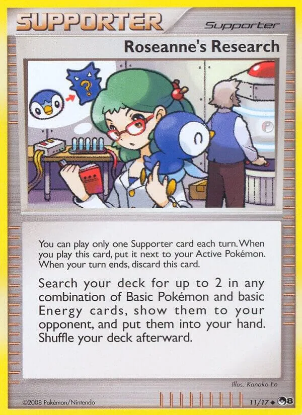 Roseanne's Research card front