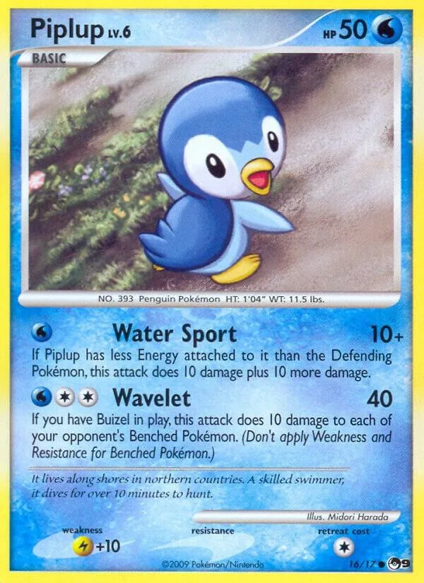 Piplup card front