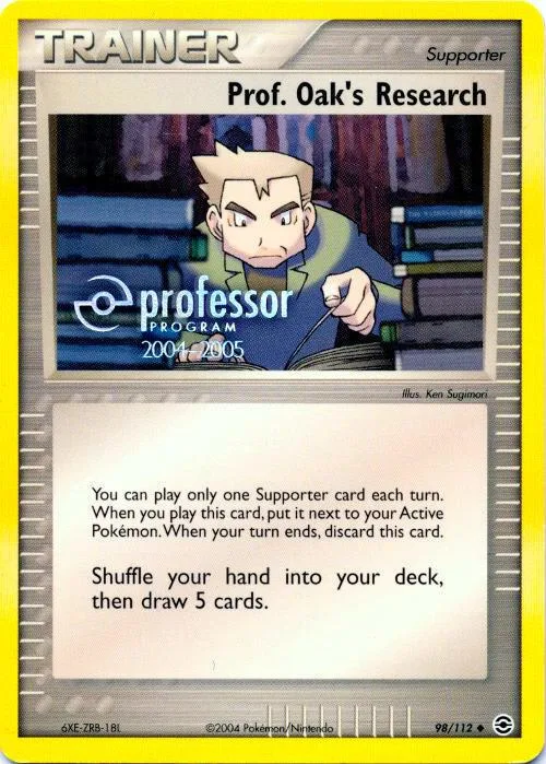 Prof. Oak's Research (2004-2005) card front