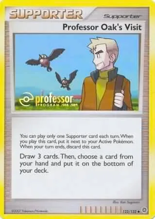 Professor Oak's Visit (2008-2009) card front
