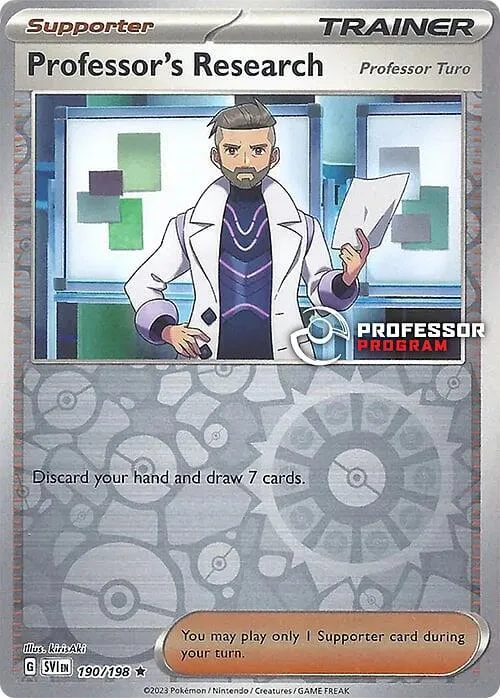 Professor's Research [Professor Turo] Reverse Holofoil card