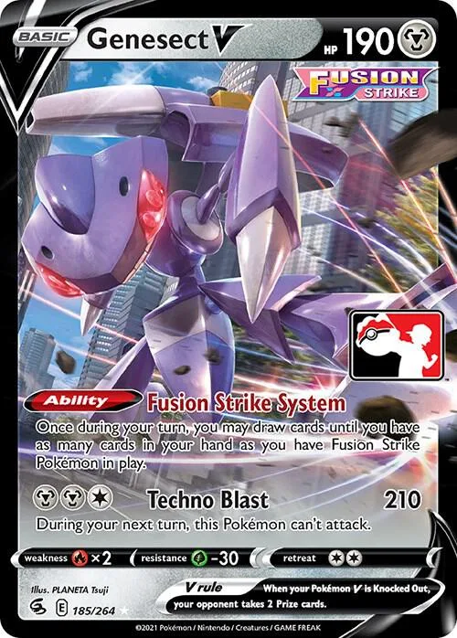 Genesect V Holofoil card