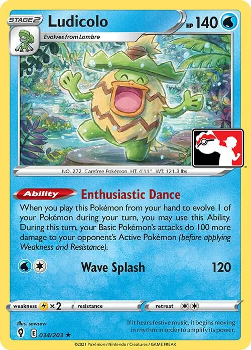 Ludicolo card front