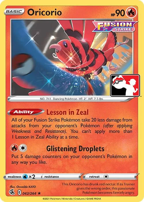 Oricorio card front