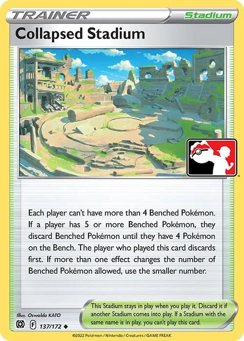 Collapsed Stadium card front