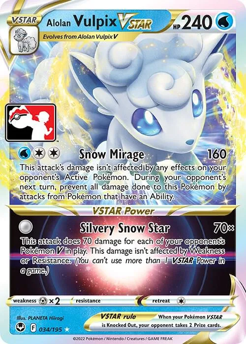 Alolan Vulpix VSTAR card front