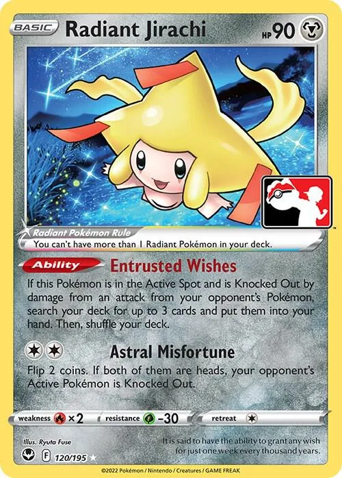 Radiant Jirachi Holofoil card