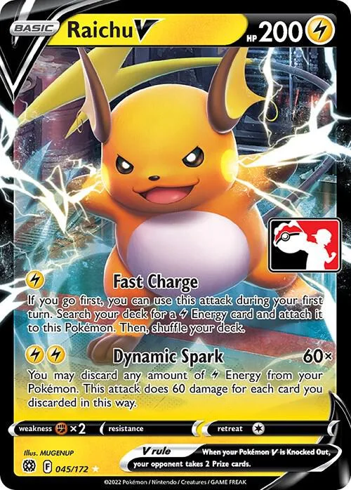Raichu V card front