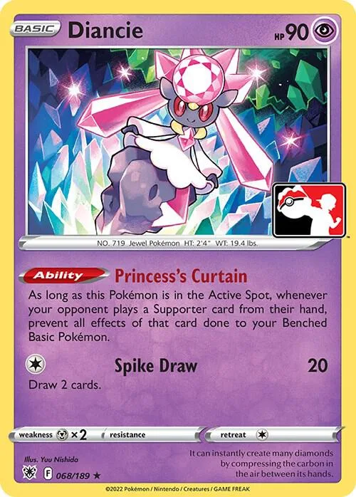Diancie card front