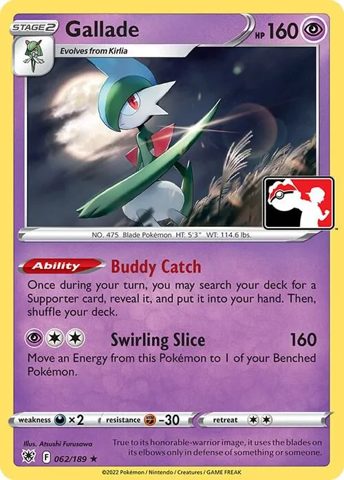 Gallade card front