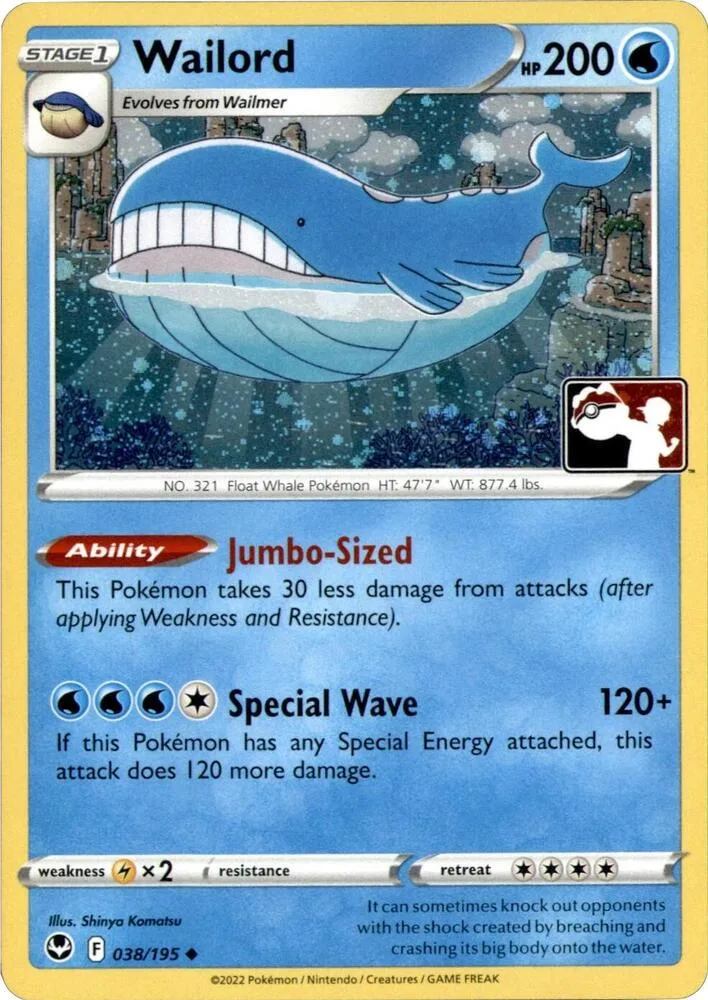 Wailord (Cosmos Holo) card front
