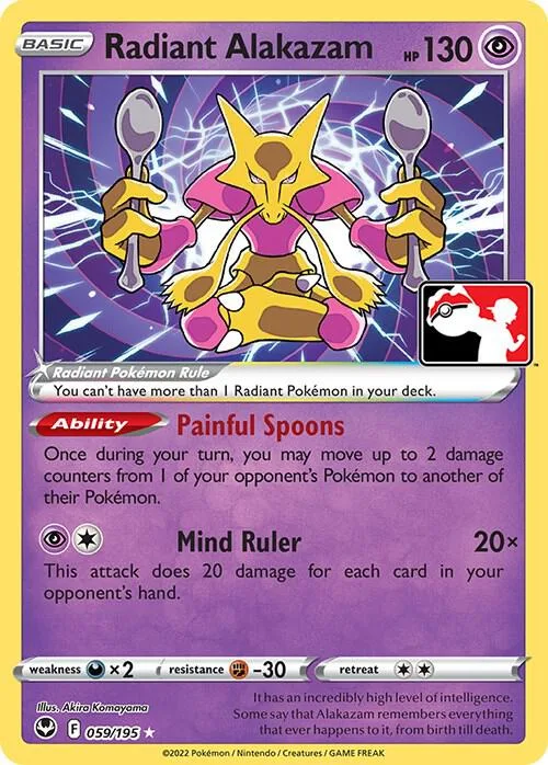 Radiant Alakazam card front