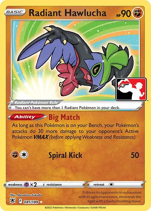 Radiant Hawlucha card front