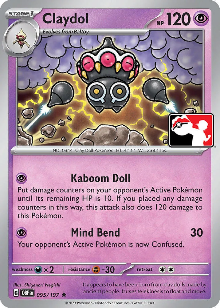 Claydol card front
