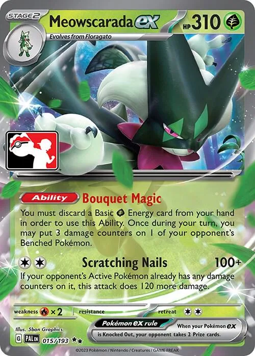 Meowscarada ex card front