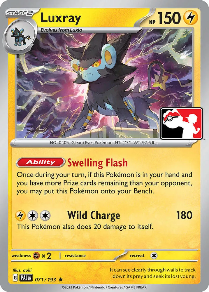 Luxray card front