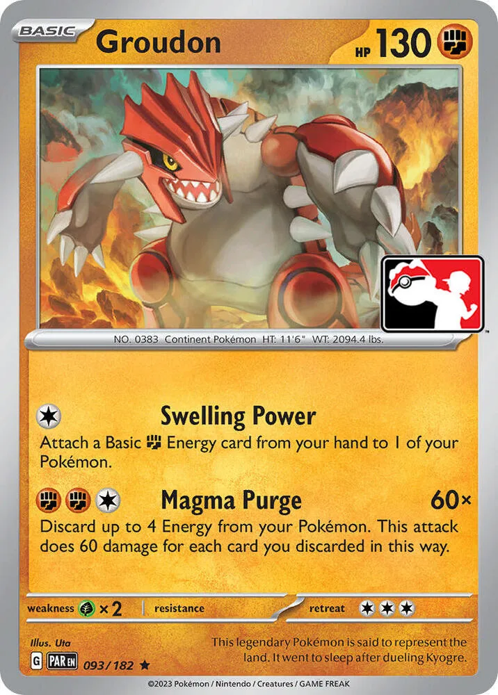 Groudon card front