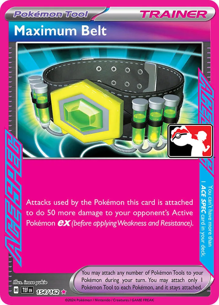 Maximum Belt card front