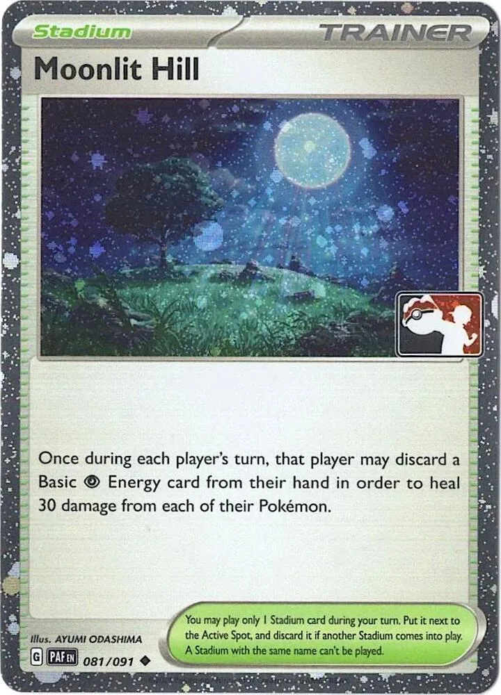 Moonlit Hill (Cosmos Holo) card front