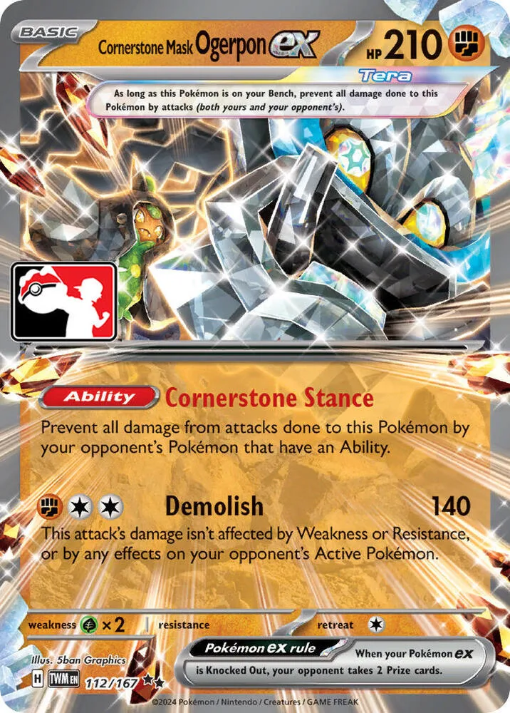 Cornerstone Mask Ogerpon ex card front