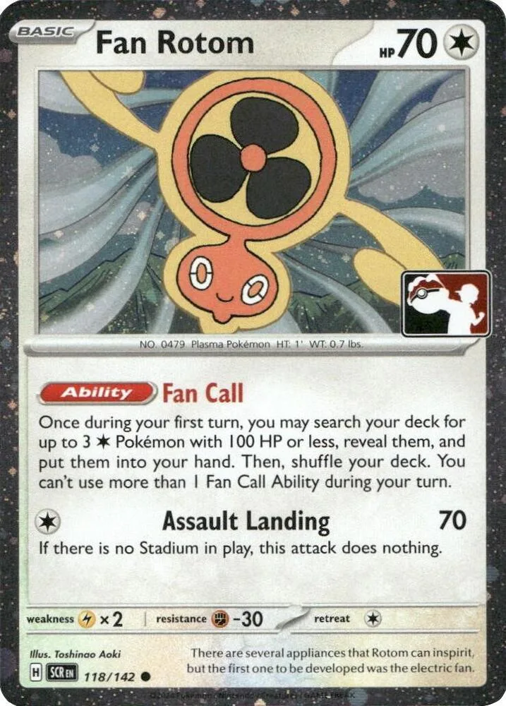 Fan Rotom (Cosmos Holo) card front