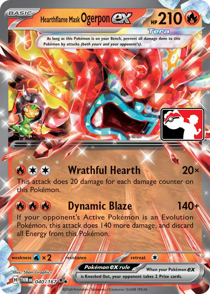 Hearthflame Mask Ogerpon ex card front