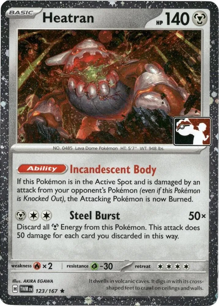 Heatran (Cosmos Holo) card front
