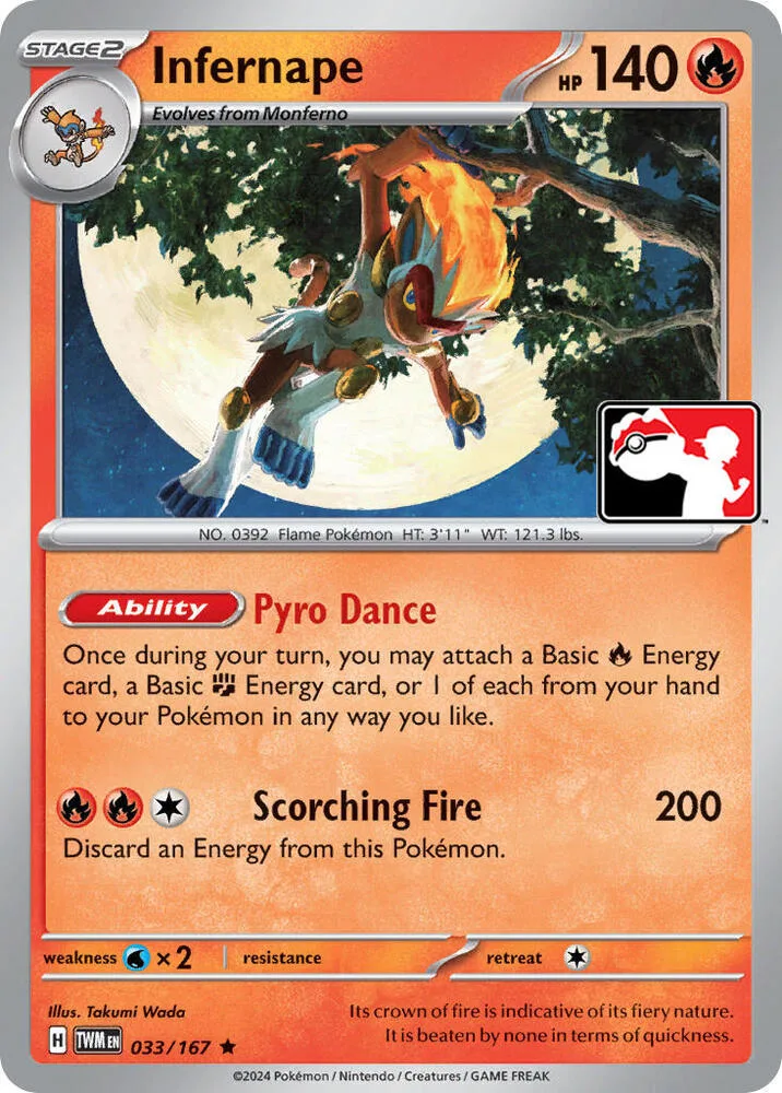 Infernape card front