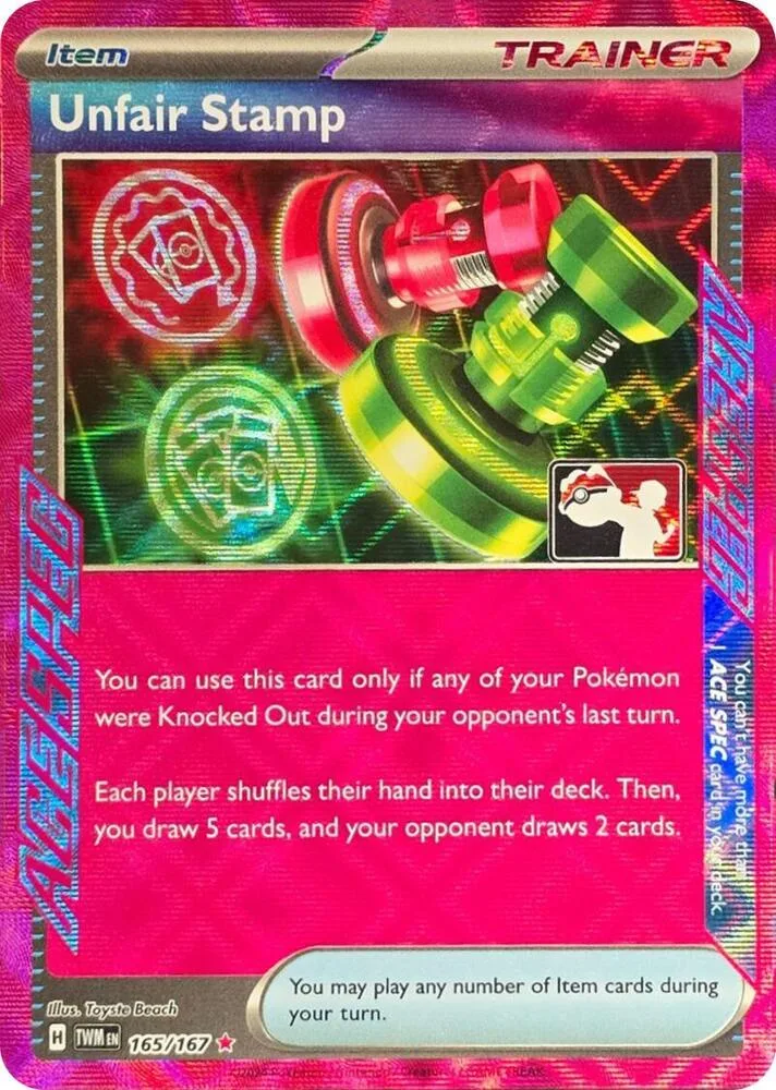 Unfair Stamp Holofoil card