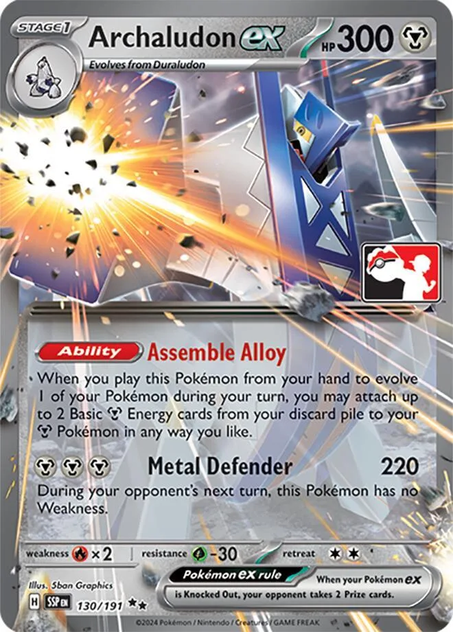 Archaludon ex card front