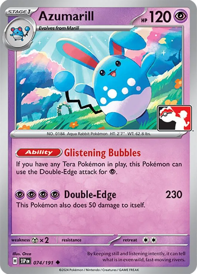 Azumarill card front
