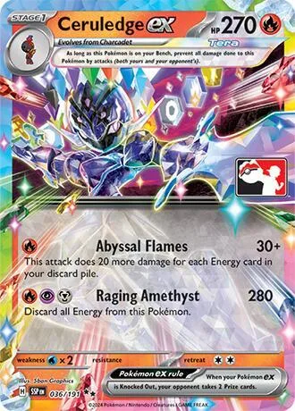Ceruledge ex card front