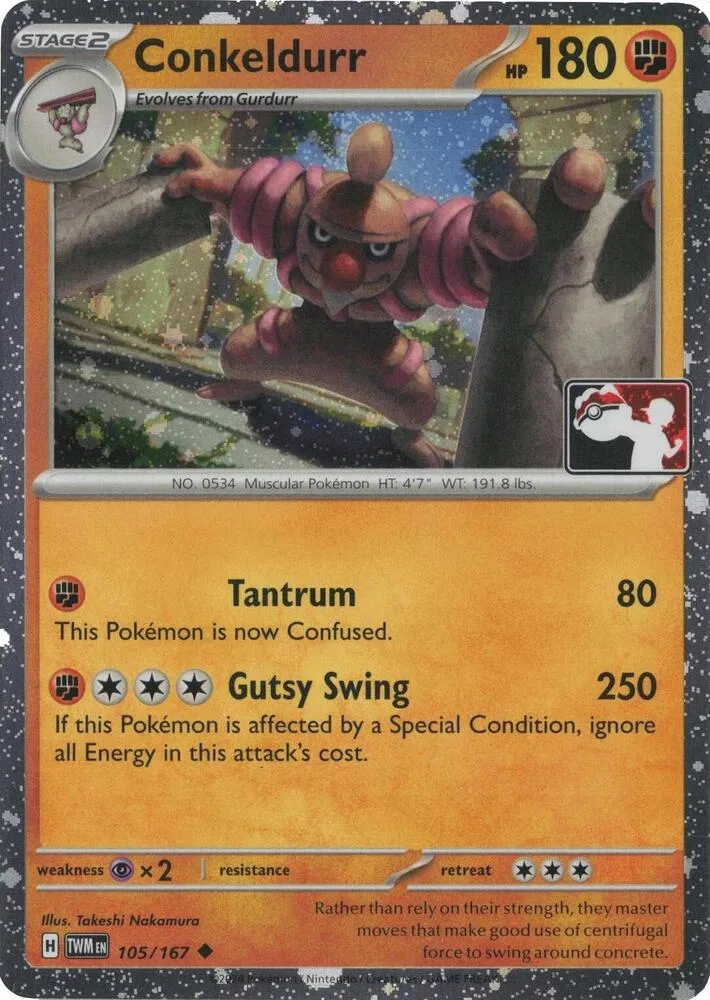 Conkeldurr (Cosmos Holo) card front