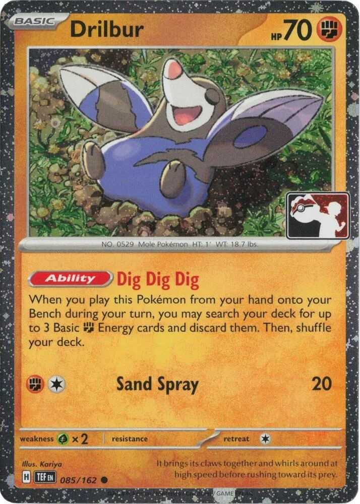 Drilbur (Cosmos Holo) card front
