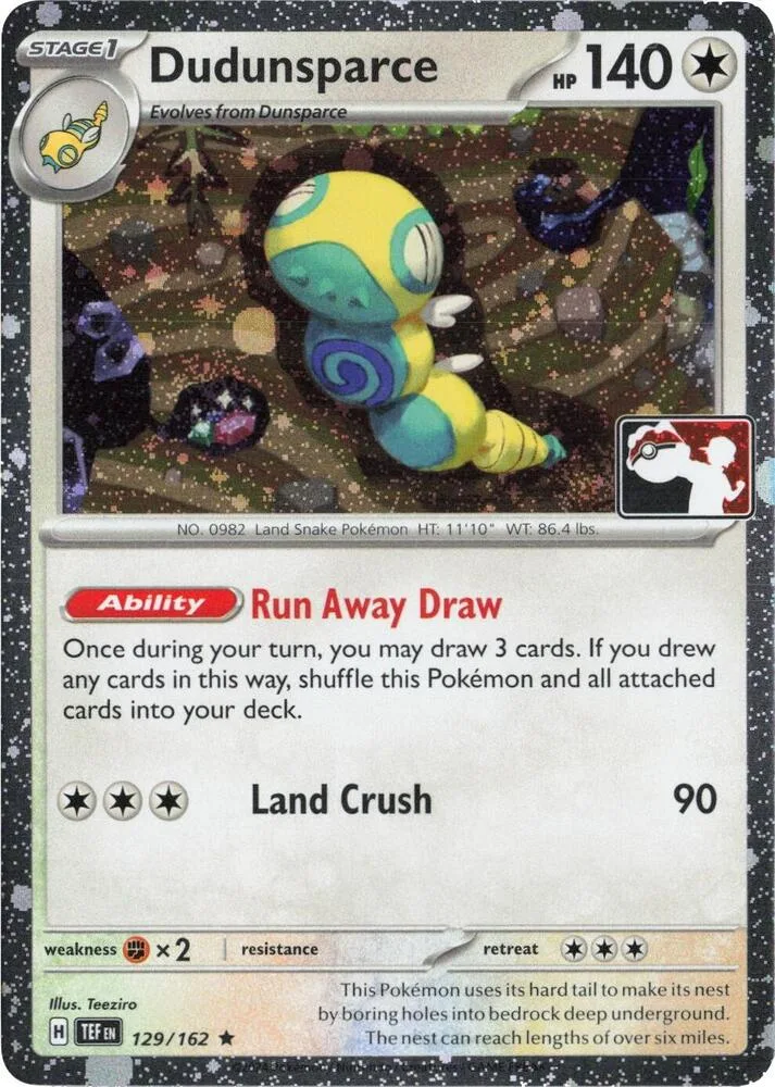Dudunsparce (Cosmos Holo) card front