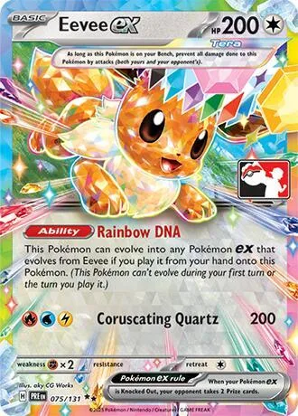 Eevee ex card front