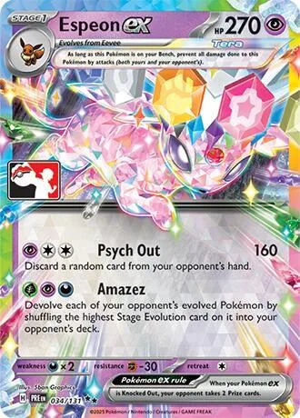 Espeon ex card front