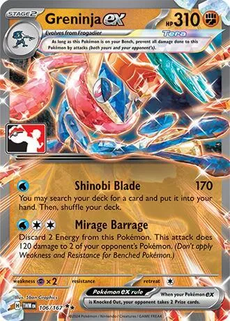 Greninja ex card front