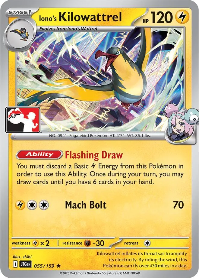 Iono's Kilowattrel card front