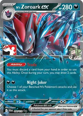 N's Zoroark ex card front