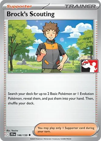 Brock's Scouting card front