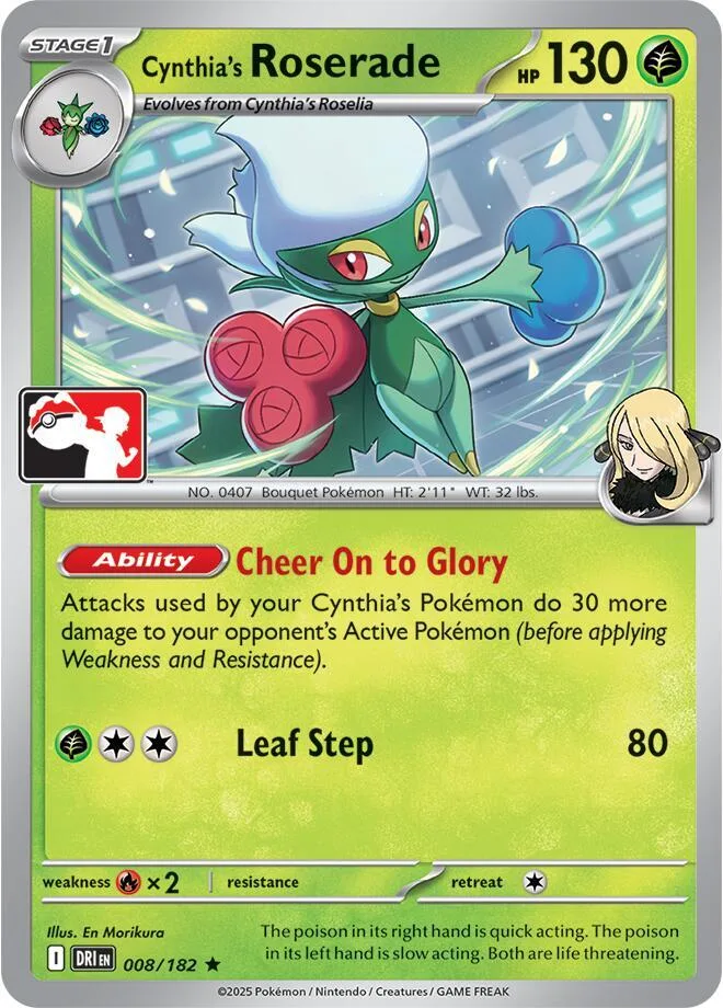 Cynthia's Roserade card front